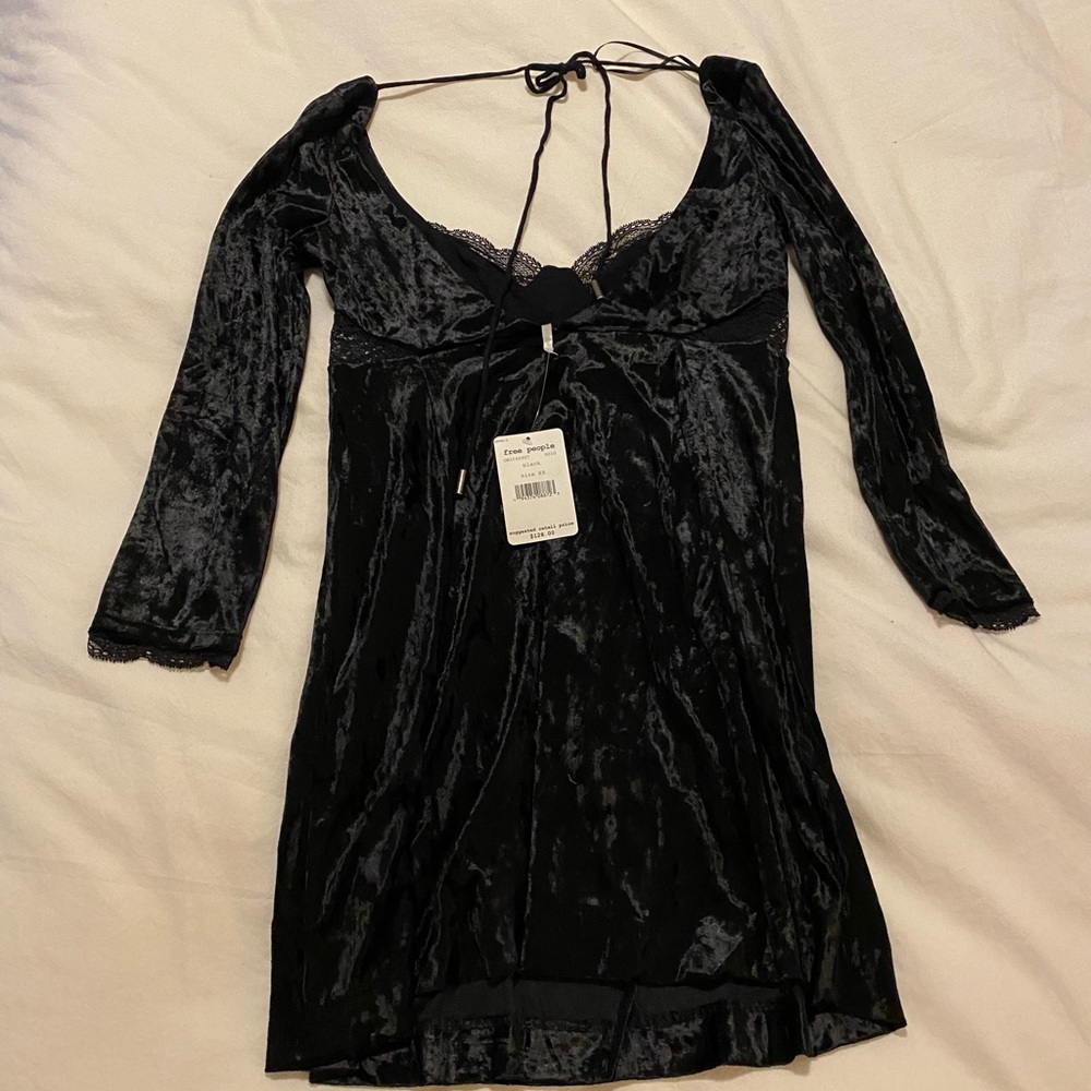 Free People Kat Velvet Mini Dress - Picture 6 of 8